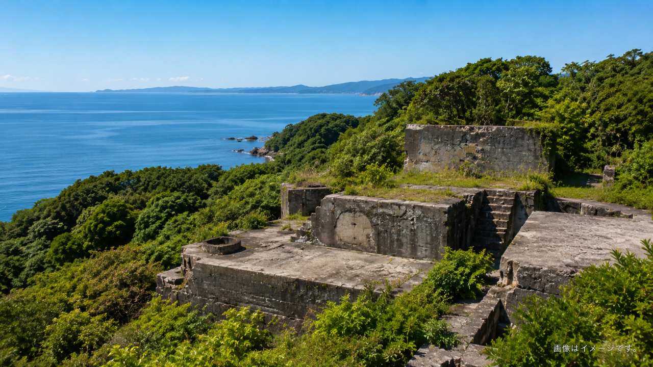 三重県の廃墟を安全に訪ねるための基本を示す古いコンクリート遺構